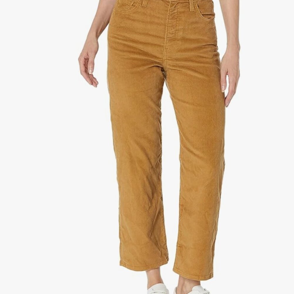 Levi's Women's Ribcage Straight Ankle Jeans in Dijon Corduroy